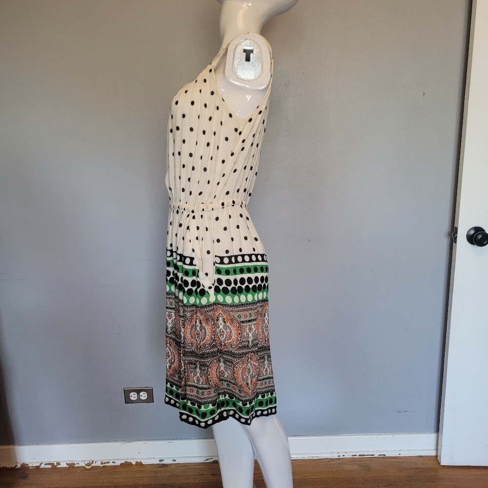 Anthropologie Lilka Polka Dot Paisley Dress, GUC, Size M - Picture 5 of 7